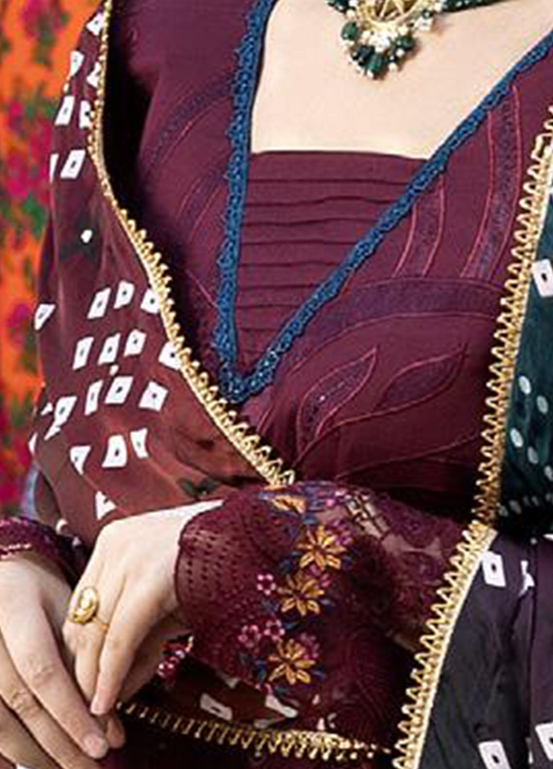 Bandhani By Al Zohaib Chikankari Lawn Suits Unstitched 3 Piece - AZ26BCL BTJ-26-03 Bandhani By Al Zohaib Chikankari Lawn Suits Unstitched 3 Piece - AZ26BCL BTJ-26-03