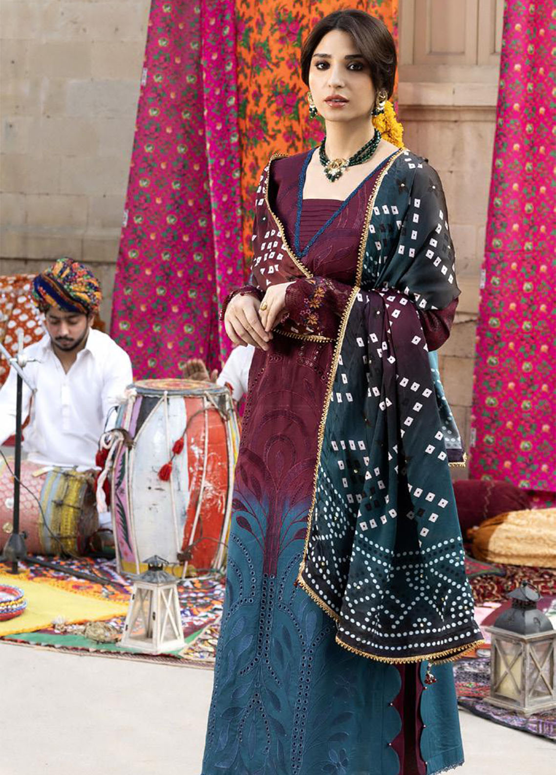 Bandhani By Al Zohaib Chikankari Lawn Suits Unstitched 3 Piece - AZ26BCL BTJ-26-03 Bandhani By Al Zohaib Chikankari Lawn Suits Unstitched 3 Piece - AZ26BCL BTJ-26-03