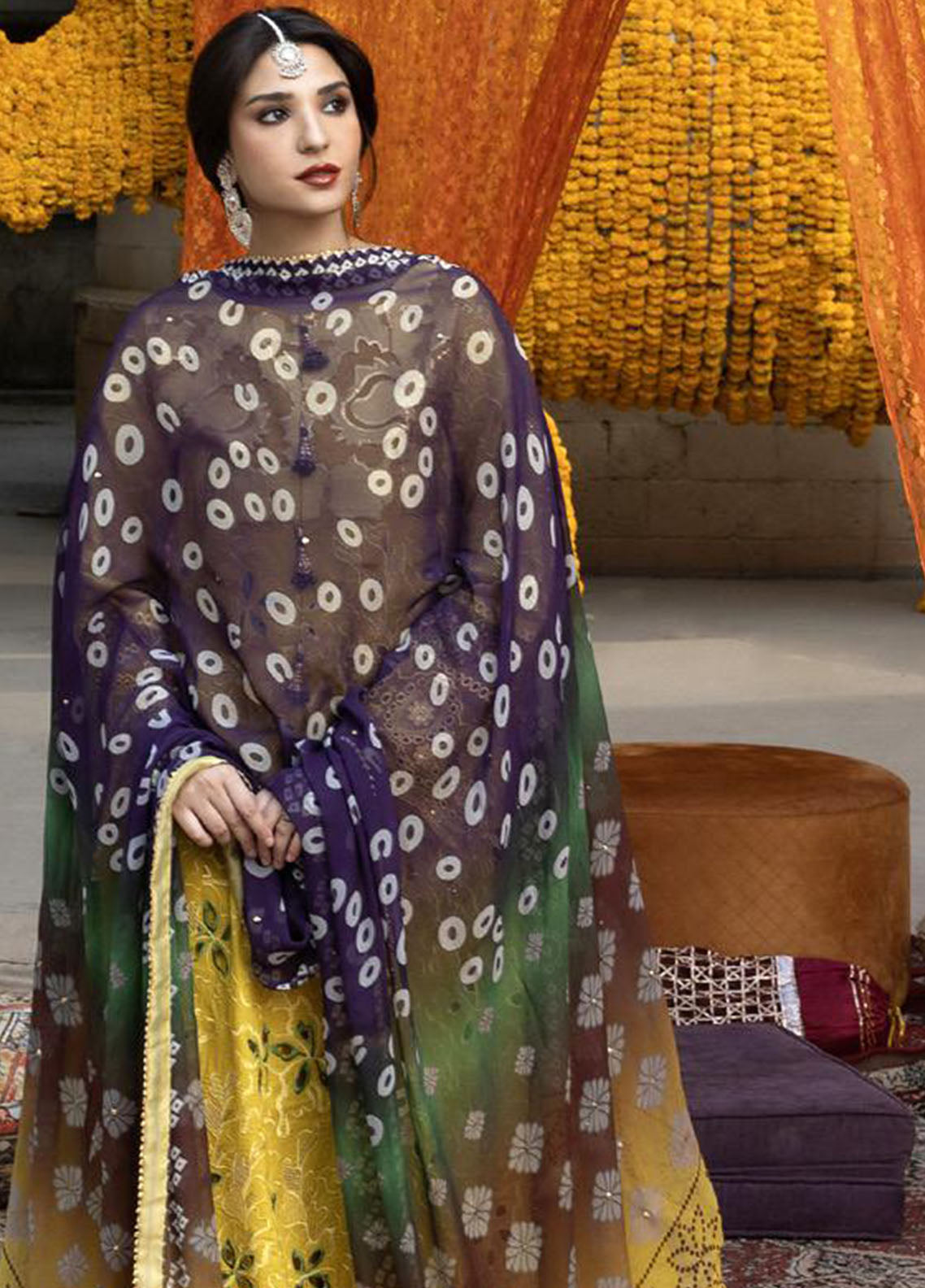 Bandhani By Al Zohaib Chikankari Lawn Suits Unstitched 3 Piece - AZ26BCL BTJ-26-04 Bandhani By Al Zohaib Chikankari Lawn Suits Unstitched 3 Piece - AZ26BCL BTJ-26-04