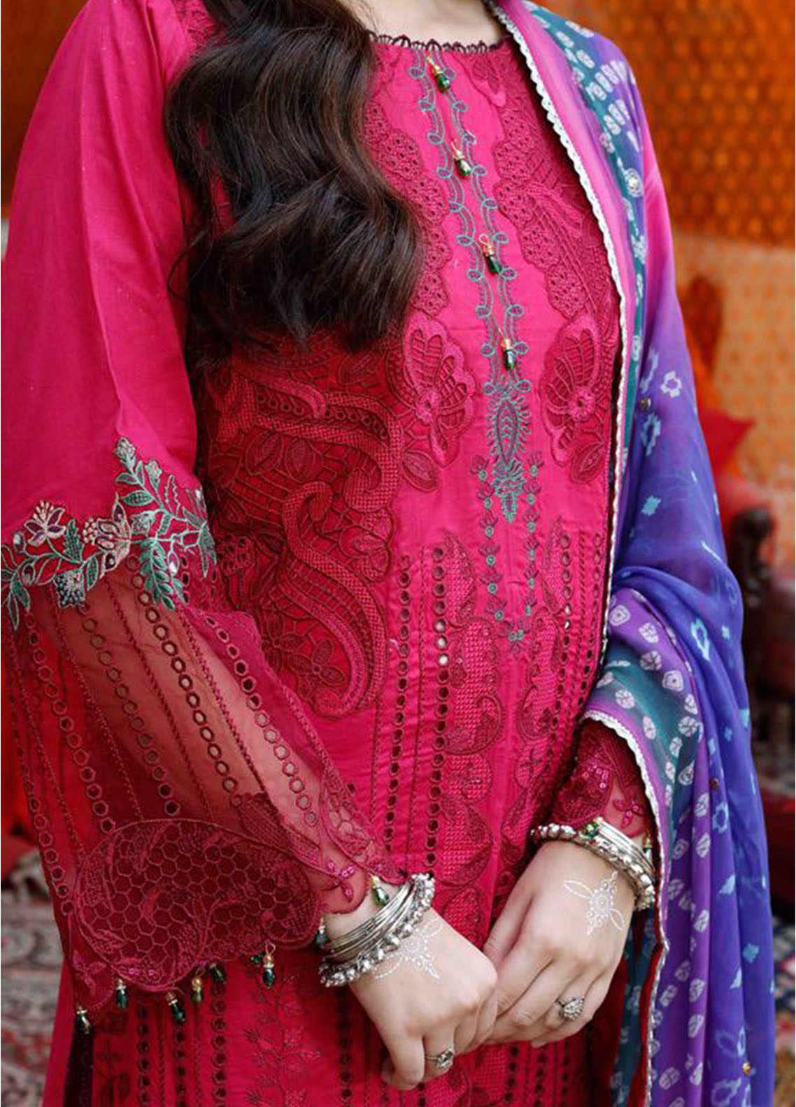 Bandhani By Al Zohaib Chikankari Lawn Suits Unstitched 3 Piece - AZ26BCL BTJ-26-05 Bandhani By Al Zohaib Chikankari Lawn Suits Unstitched 3 Piece - AZ26BCL BTJ-26-05