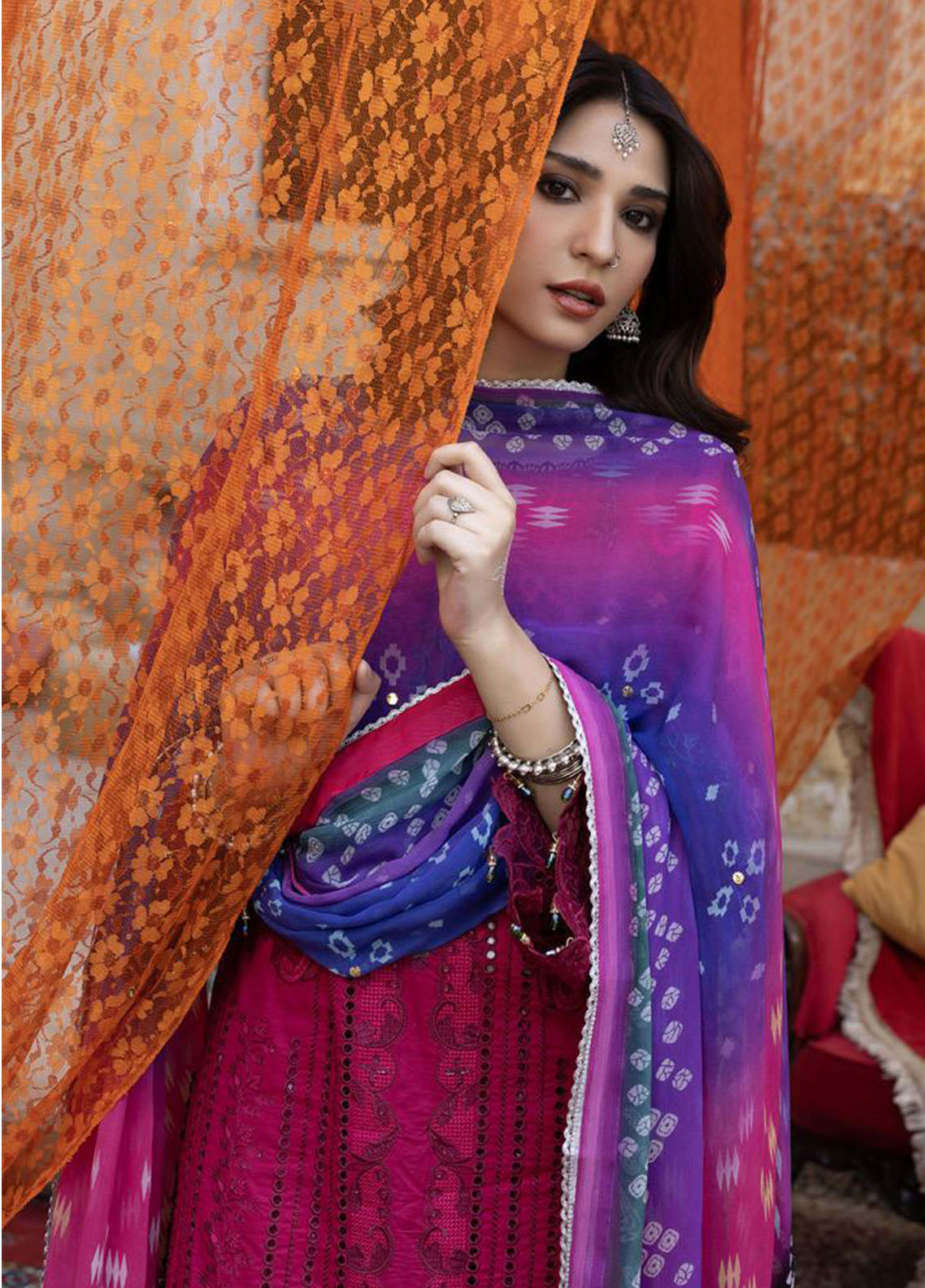 Bandhani By Al Zohaib Chikankari Lawn Suits Unstitched 3 Piece - AZ26BCL BTJ-26-05 Bandhani By Al Zohaib Chikankari Lawn Suits Unstitched 3 Piece - AZ26BCL BTJ-26-05