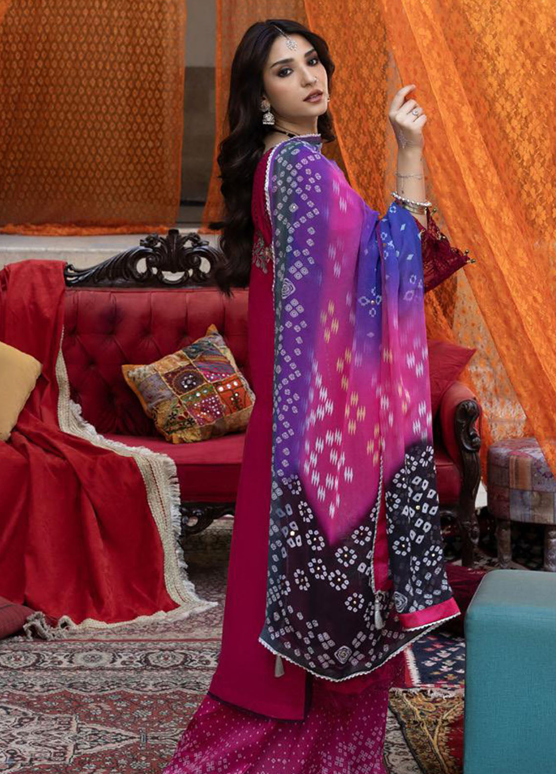 Bandhani By Al Zohaib Chikankari Lawn Suits Unstitched 3 Piece - AZ26BCL BTJ-26-05 Bandhani By Al Zohaib Chikankari Lawn Suits Unstitched 3 Piece - AZ26BCL BTJ-26-05