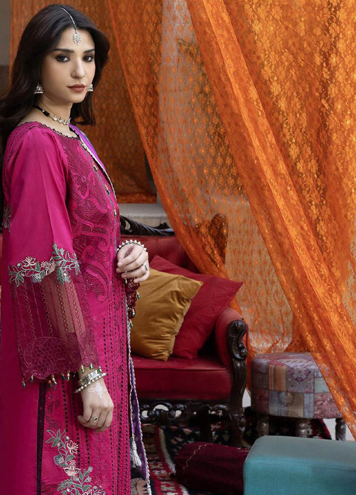 Bandhani By Al Zohaib Chikankari Lawn Suits Unstitched 3 Piece - AZ26BCL BTJ-26-05 Bandhani By Al Zohaib Chikankari Lawn Suits Unstitched 3 Piece - AZ26BCL BTJ-26-05