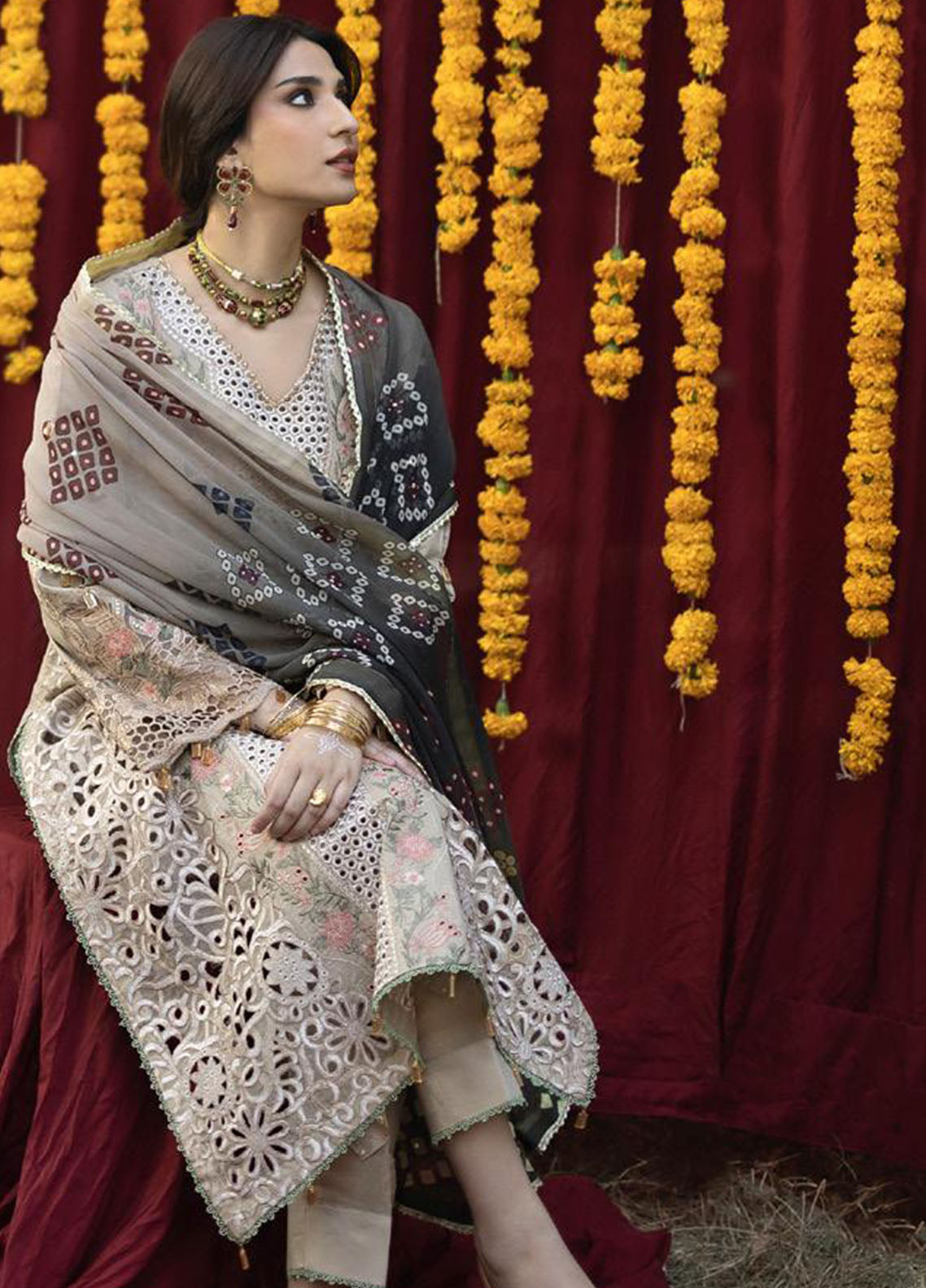 Bandhani By Al Zohaib Chikankari Lawn Suits Unstitched 3 Piece - AZ26BCL BTJ-26-07 Bandhani By Al Zohaib Chikankari Lawn Suits Unstitched 3 Piece - AZ26BCL BTJ-26-07