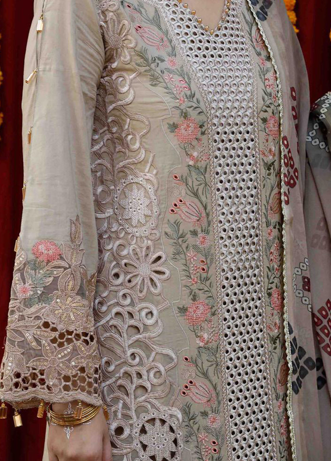 Bandhani By Al Zohaib Chikankari Lawn Suits Unstitched 3 Piece - AZ26BCL BTJ-26-07 Bandhani By Al Zohaib Chikankari Lawn Suits Unstitched 3 Piece - AZ26BCL BTJ-26-07