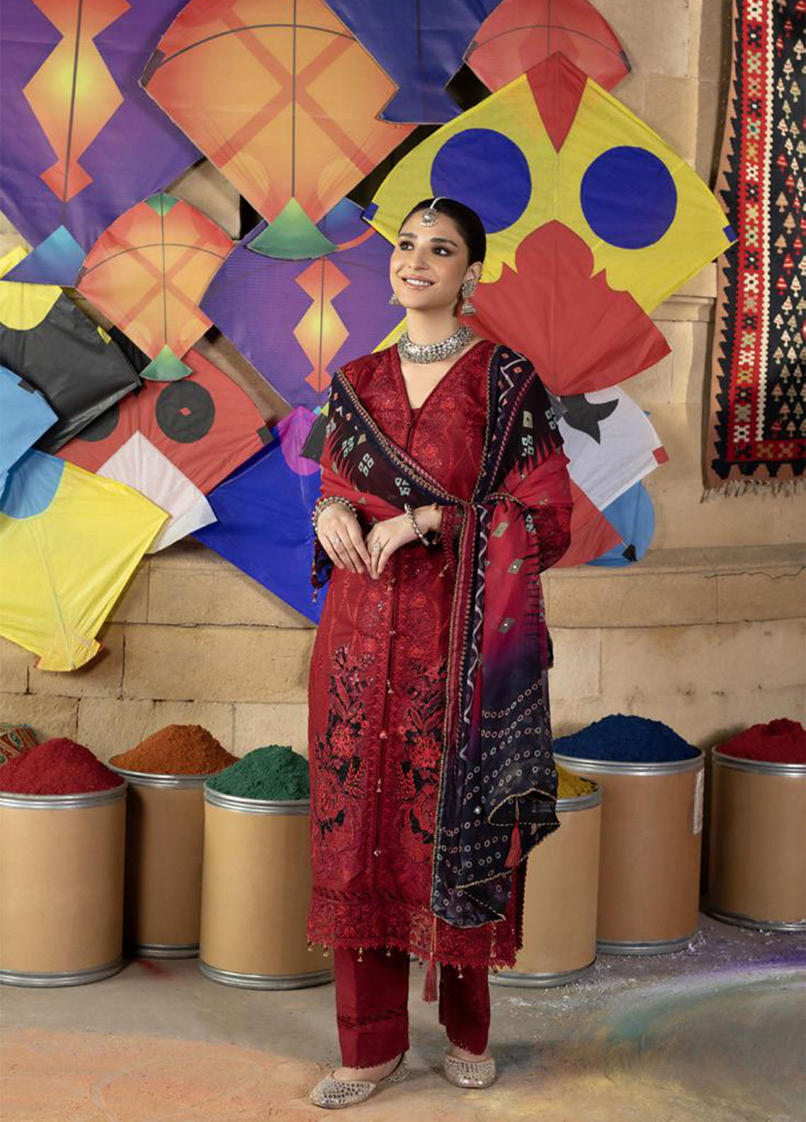 Bandhani By Al Zohaib Chikankari Lawn Suits Unstitched 3 Piece - AZ26BCL BTJ-26-09 Bandhani By Al Zohaib Chikankari Lawn Suits Unstitched 3 Piece - AZ26BCL BTJ-26-09