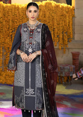 Bandhani By Al Zohaib Chikankari Lawn Suits Unstitched 3 Piece - AZ26BCL BTJ-26-10