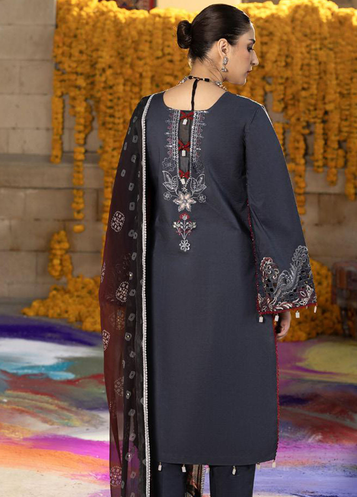Bandhani By Al Zohaib Chikankari Lawn Suits Unstitched 3 Piece - AZ26BCL BTJ-26-10 Bandhani By Al Zohaib Chikankari Lawn Suits Unstitched 3 Piece - AZ26BCL BTJ-26-10