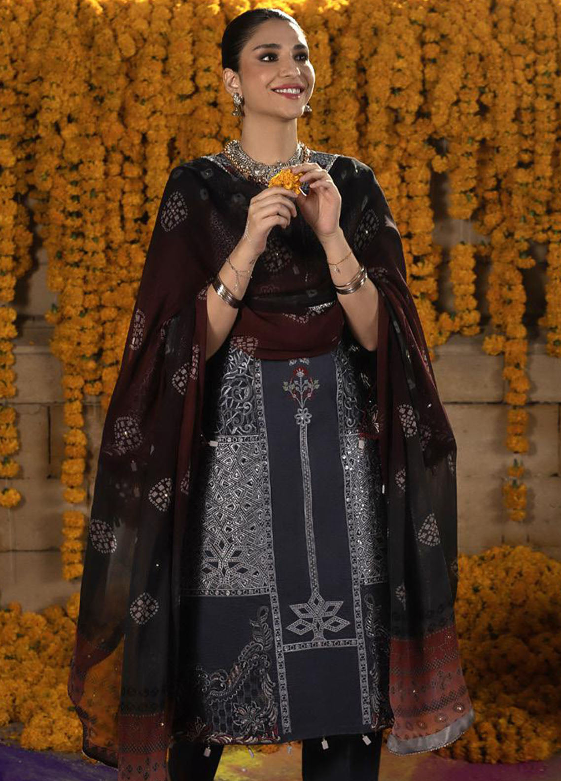 Bandhani By Al Zohaib Chikankari Lawn Suits Unstitched 3 Piece - AZ26BCL BTJ-26-10 Bandhani By Al Zohaib Chikankari Lawn Suits Unstitched 3 Piece - AZ26BCL BTJ-26-10