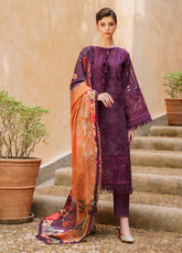 Baroque Embroidered Jacquard Lawn Unstitched 3 Piece Suit - BQ24FL 04