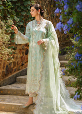 Baroque Embroidered Lawn Unstitched 3 Piece Suit - BQ24FL 07