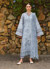 Baroque Embroidered Swiss Lawn Unstitched 3 Piece Suit - BQ24FL 05