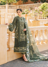 Baroque Embroidered Swiss Lawn Unstitched 3 Piece Suit - BQ24FL 10