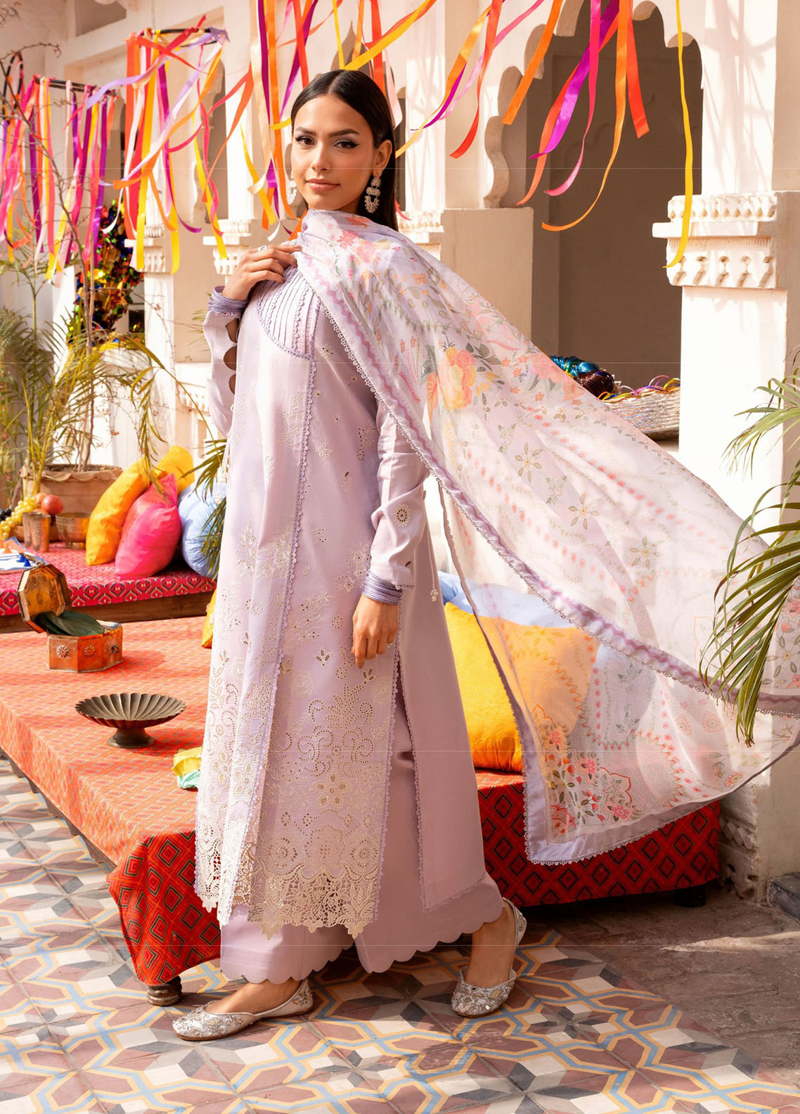 Basant By Florent Embroidered Lawn 3 Piece Unstitched Suit FL26BS FBC-2B Basant By Florent Embroidered Lawn 3 Piece Unstitched Suit FL26BS FBC-2B