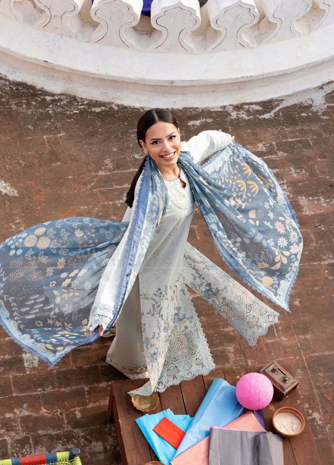 Basant By Florent Embroidered Lawn 3 Piece Unstitched Suit FL26BS FBC-5B Basant By Florent Embroidered Lawn 3 Piece Unstitched Suit FL26BS FBC-5B