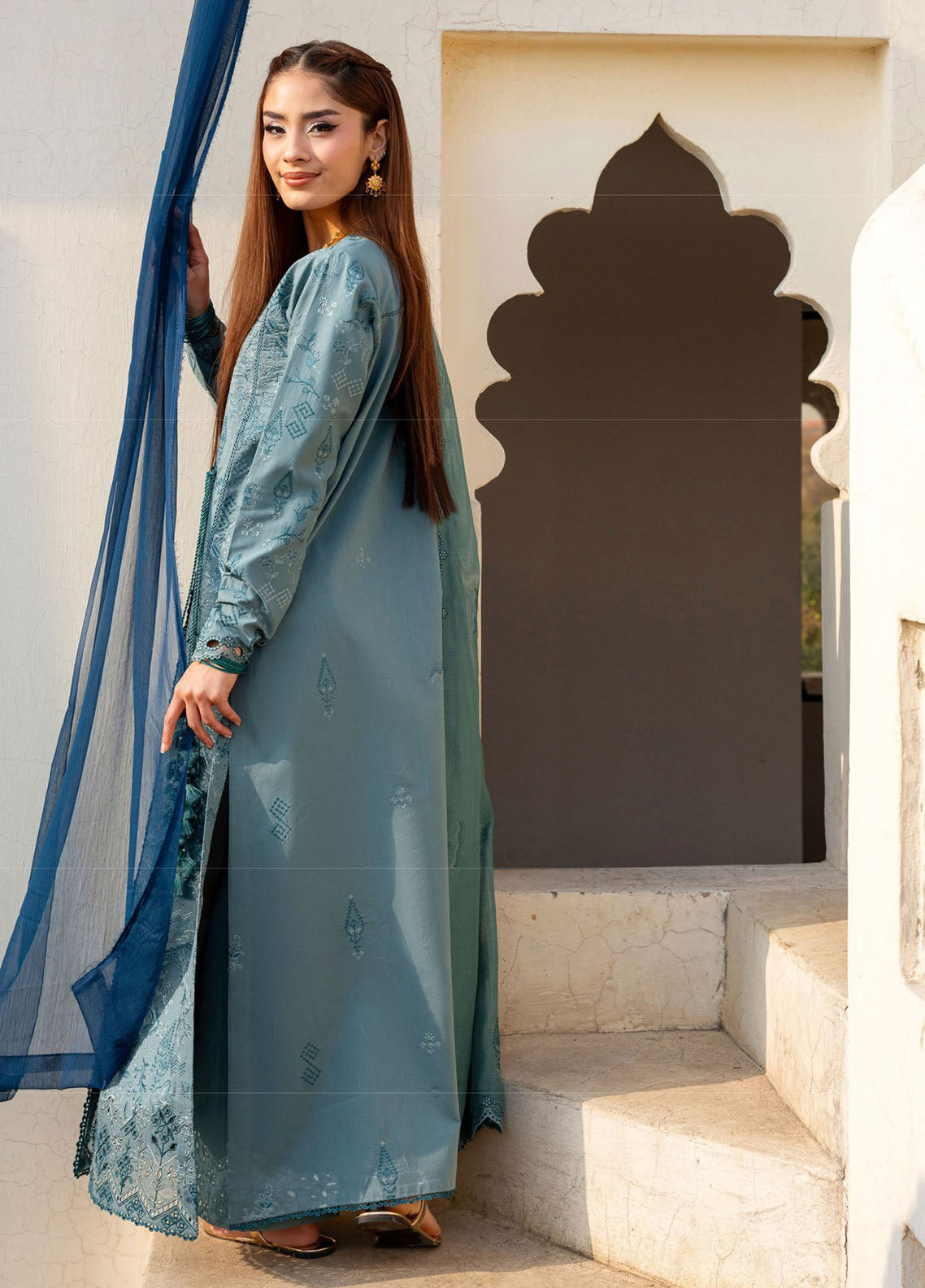 Basant By Florent Embroidered Lawn 3 Piece Unstitched Suit FL26BS FBC-6B Basant By Florent Embroidered Lawn 3 Piece Unstitched Suit FL26BS FBC-6B