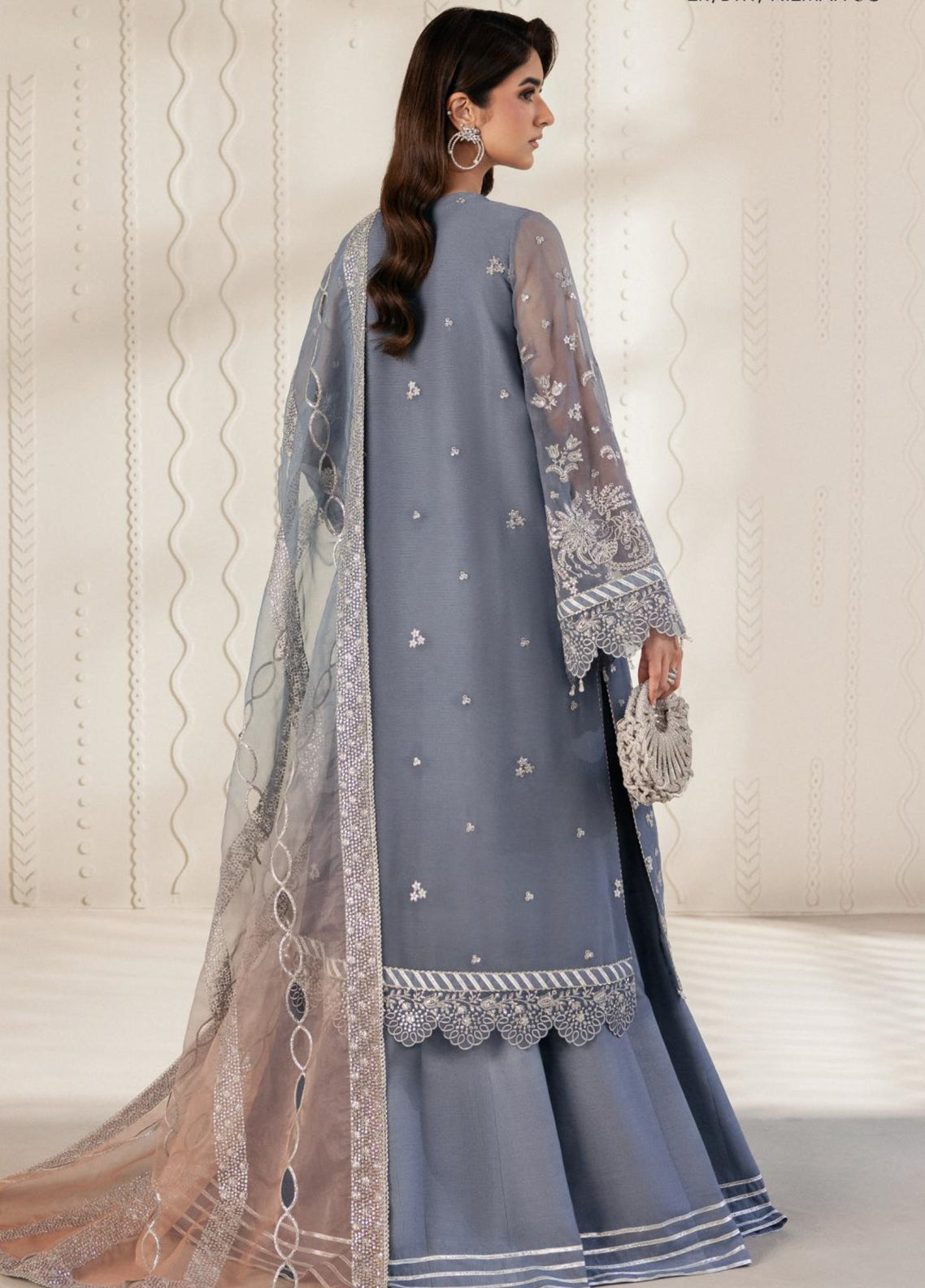 Bayaan By Zarif Embroidered Chiffon 3 Piece Unstitched Suit ZF26BCE D-05 NILMAH Bayaan By Zarif Embroidered Chiffon 3 Piece Unstitched Suit ZF26BCE D-05 NILMAH