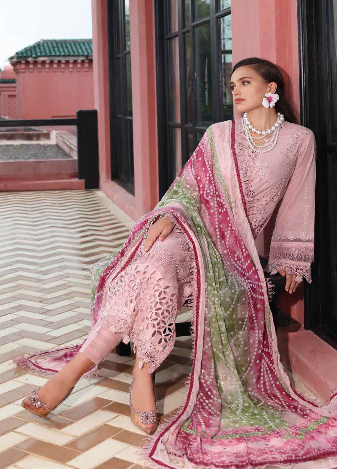 Bazaar by Nureh Embroidered Lawn Suits Unstitched 3 Piece - NU25BL NE-106 Bazaar by Nureh Embroidered Lawn Suits Unstitched 3 Piece - NU25BL NE-106