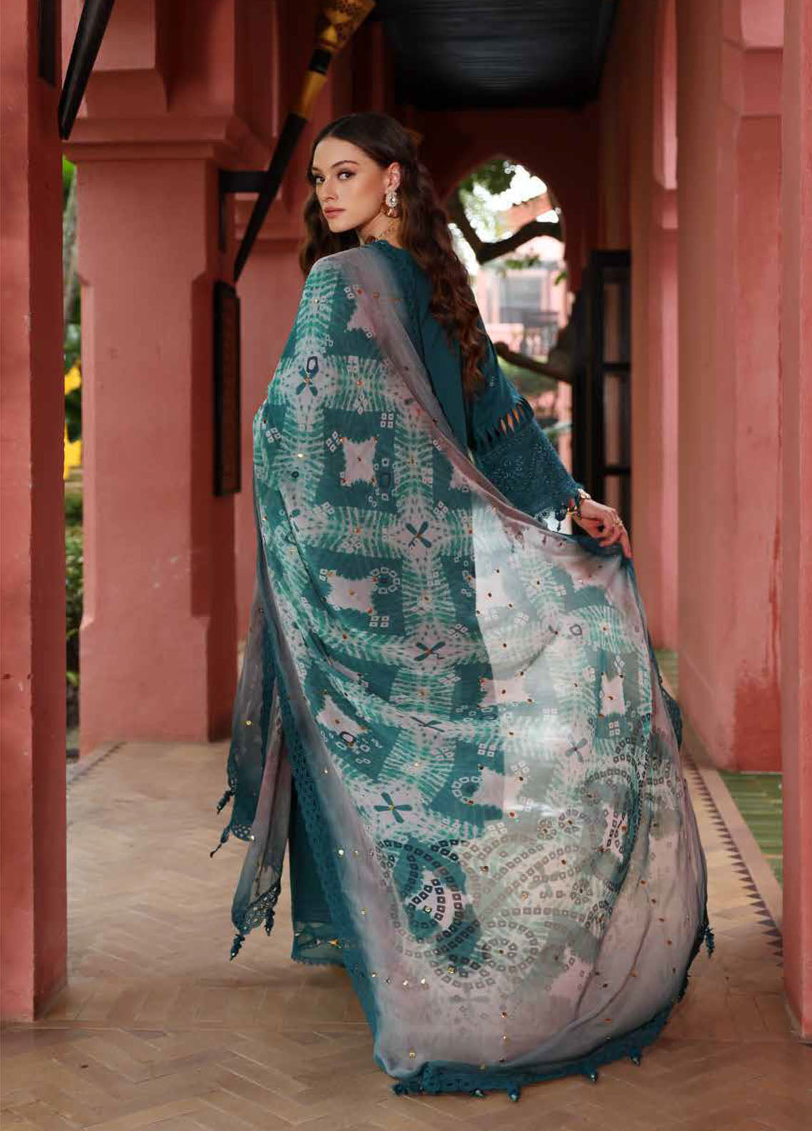 Bazaar by Nureh Embroidered Lawn Suits Unstitched 3 Piece - NU25BL NE-107 Bazaar by Nureh Embroidered Lawn Suits Unstitched 3 Piece - NU25BL NE-107