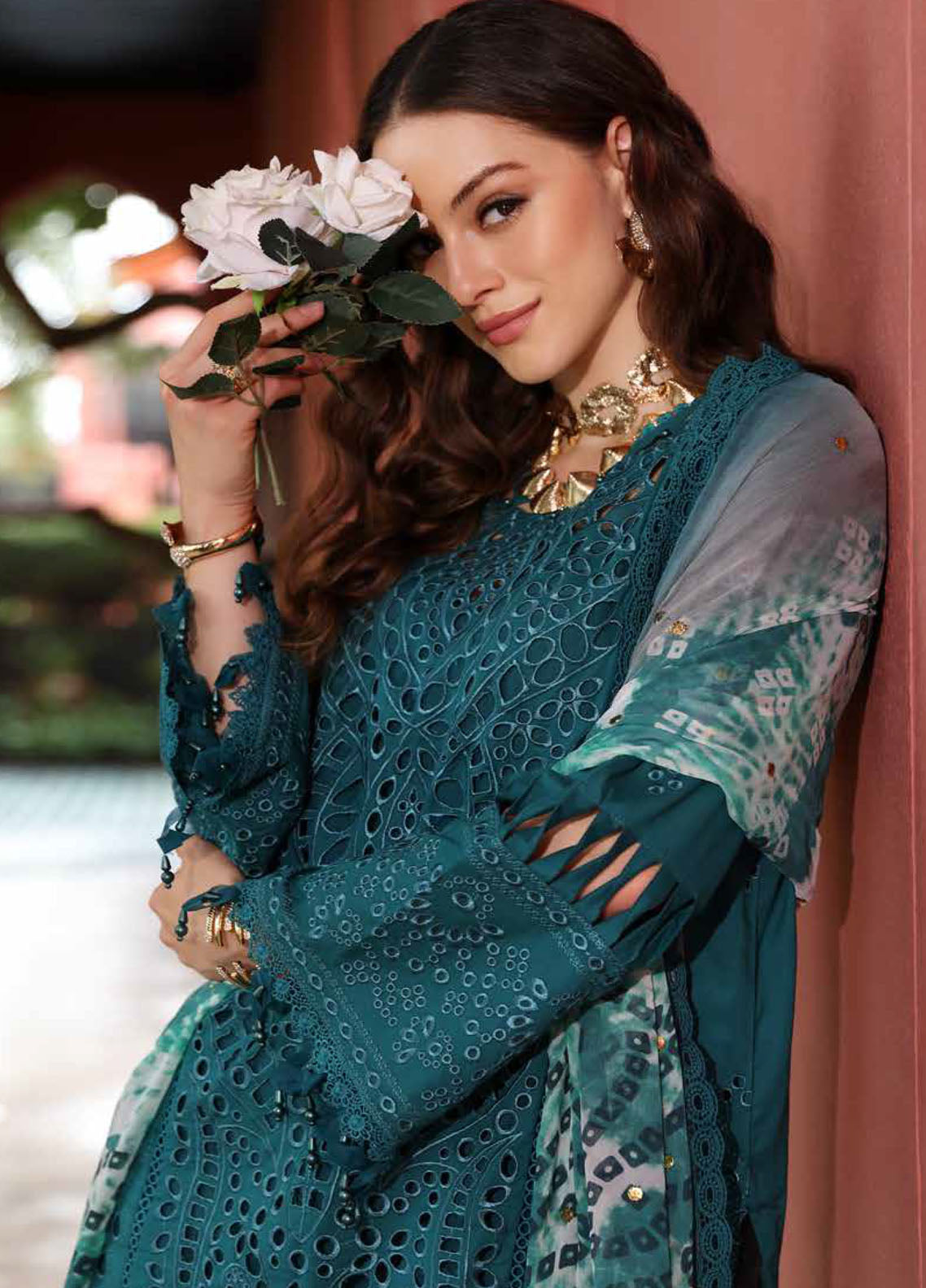 Bazaar by Nureh Embroidered Lawn Suits Unstitched 3 Piece - NU25BL NE-107 Bazaar by Nureh Embroidered Lawn Suits Unstitched 3 Piece - NU25BL NE-107