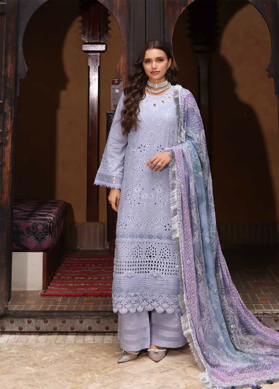 Bazaar by Nureh Embroidered Lawn Suits Unstitched 3 Piece - NU25BL NE-108 Bazaar by Nureh Embroidered Lawn Suits Unstitched 3 Piece - NU25BL NE-108