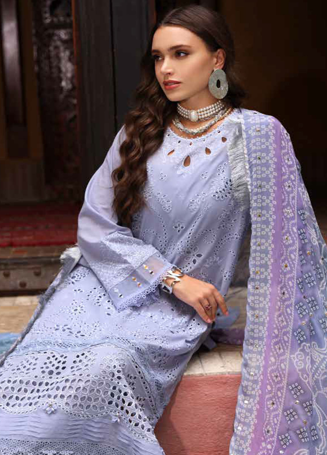 Bazaar by Nureh Embroidered Lawn Suits Unstitched 3 Piece - NU25BL NE-108 Bazaar by Nureh Embroidered Lawn Suits Unstitched 3 Piece - NU25BL NE-108