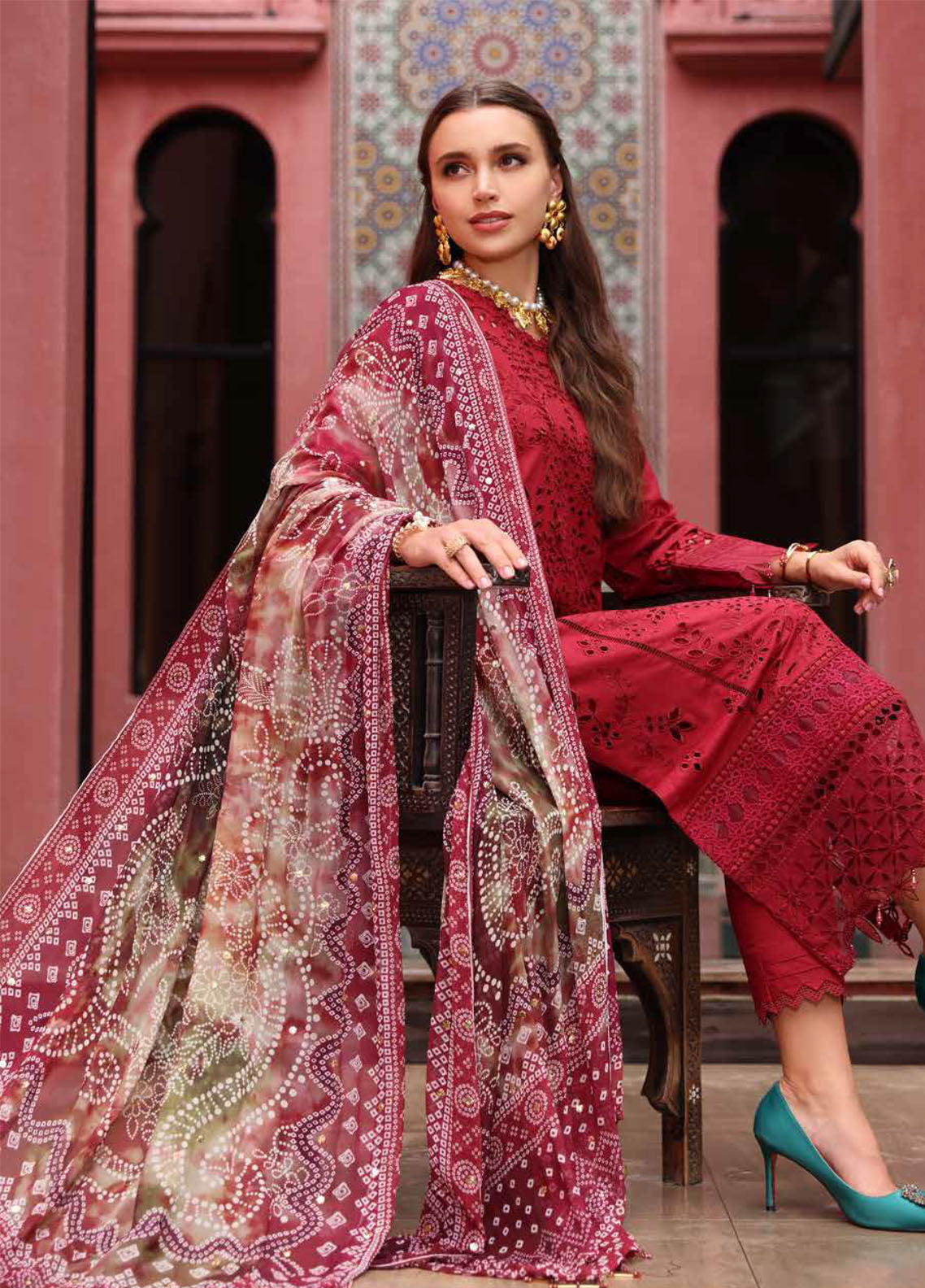 Bazaar by Nureh Embroidered Lawn Suits Unstitched 3 Piece - NU25BL NE-109 Bazaar by Nureh Embroidered Lawn Suits Unstitched 3 Piece - NU25BL NE-109