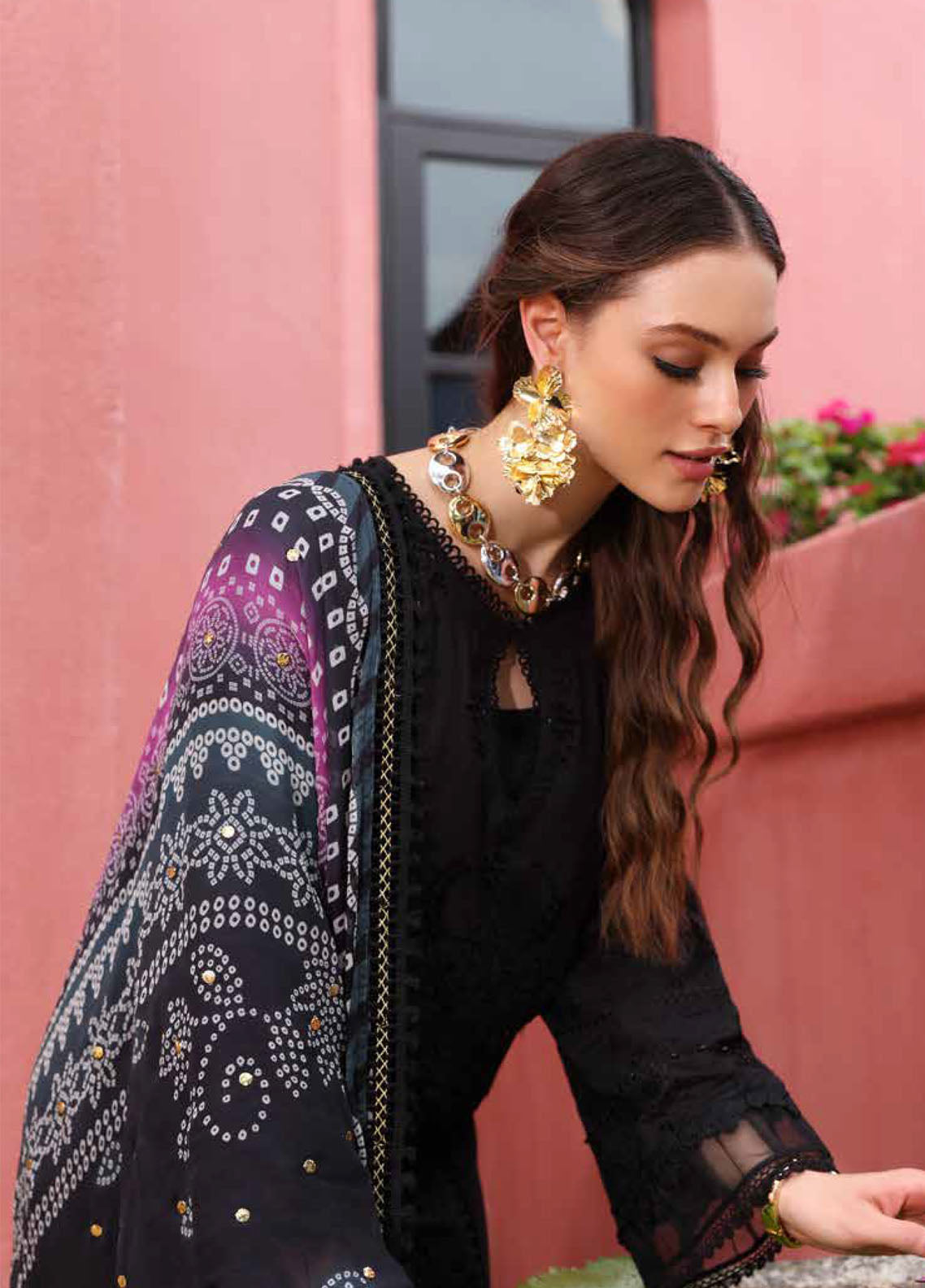 Bazaar by Nureh Embroidered Lawn Suits Unstitched 3 Piece - NU25BL NE-110 Bazaar by Nureh Embroidered Lawn Suits Unstitched 3 Piece - NU25BL NE-110