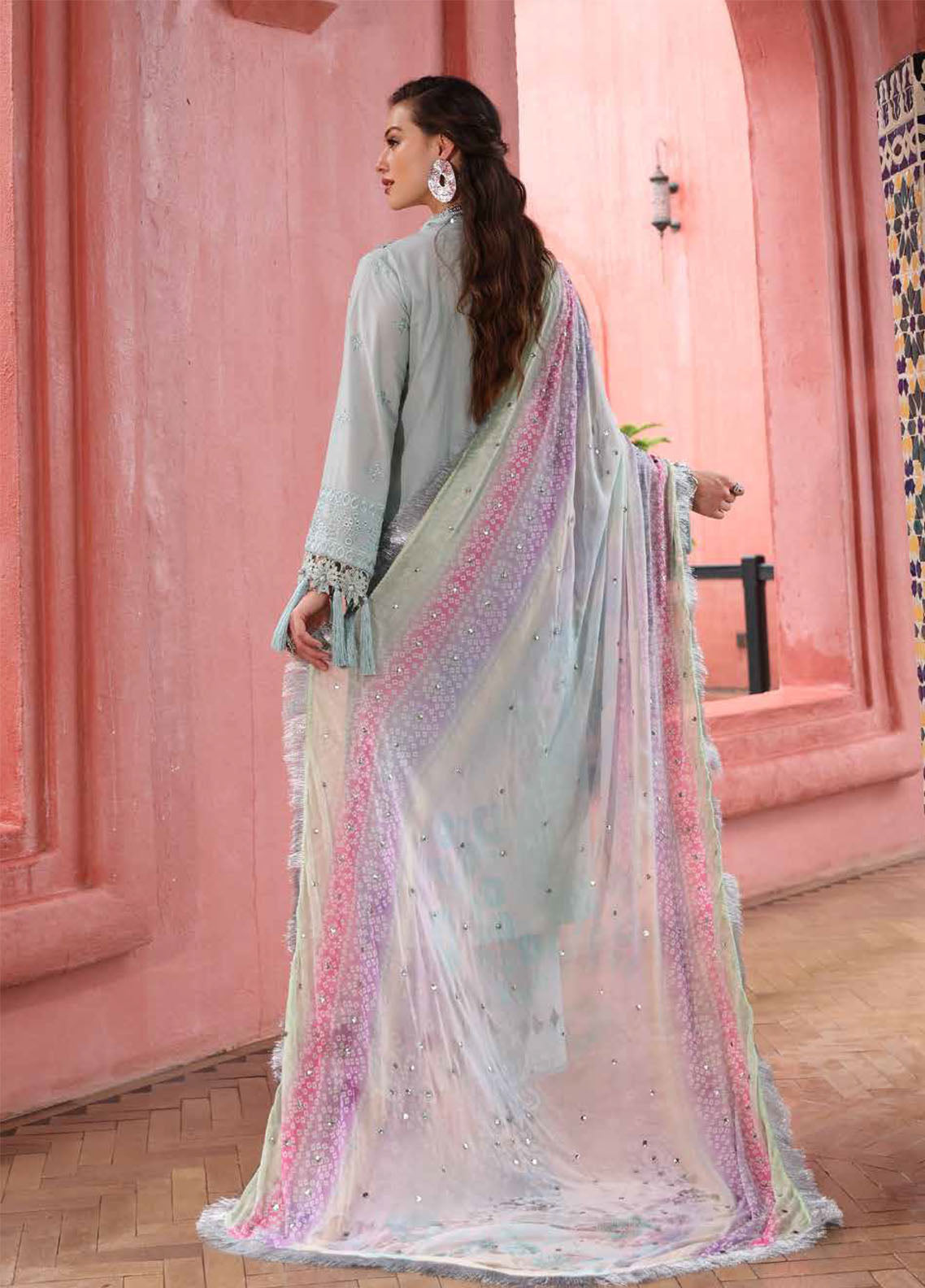 Bazaar by Nureh Embroidered Lawn Suits Unstitched 3 Piece - NU25BL NE-111 Bazaar by Nureh Embroidered Lawn Suits Unstitched 3 Piece - NU25BL NE-111