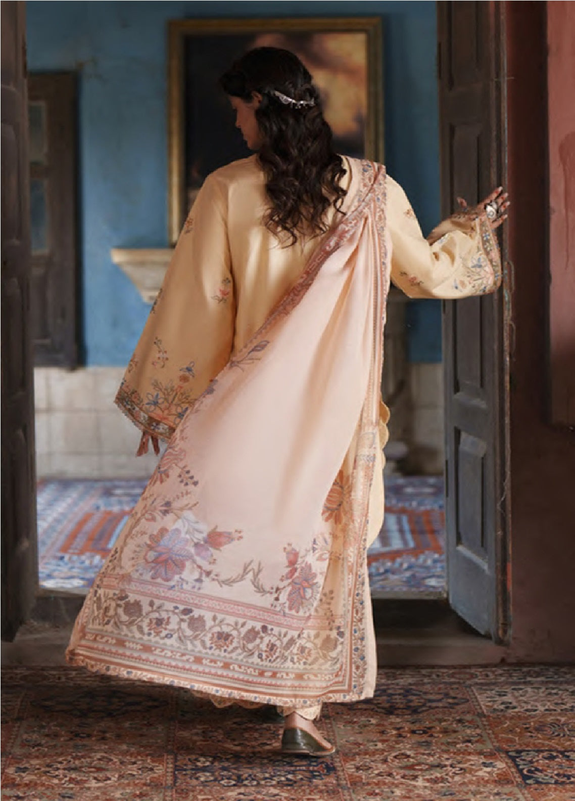 Before Sunset By Casual Lite Premium Embroidered Cotton Lawn 3 Piece Stitched Suit CL26BSS D-01 GOLDEN BLOSSOM Before Sunset By Casual Lite Premium Embroidered Cotton Lawn 3 Piece Stitched Suit CL26BSS D-01 GOLDEN BLOSSOM