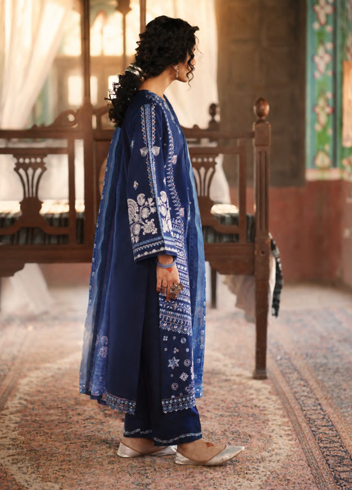 Before Sunset By Casual Lite Premium Embroidered Cotton Lawn 3 Piece Stitched Suit CL26BSS D-03 AZURE BLOOM Before Sunset By Casual Lite Premium Embroidered Cotton Lawn 3 Piece Stitched Suit CL26BSS D-03 AZURE BLOOM