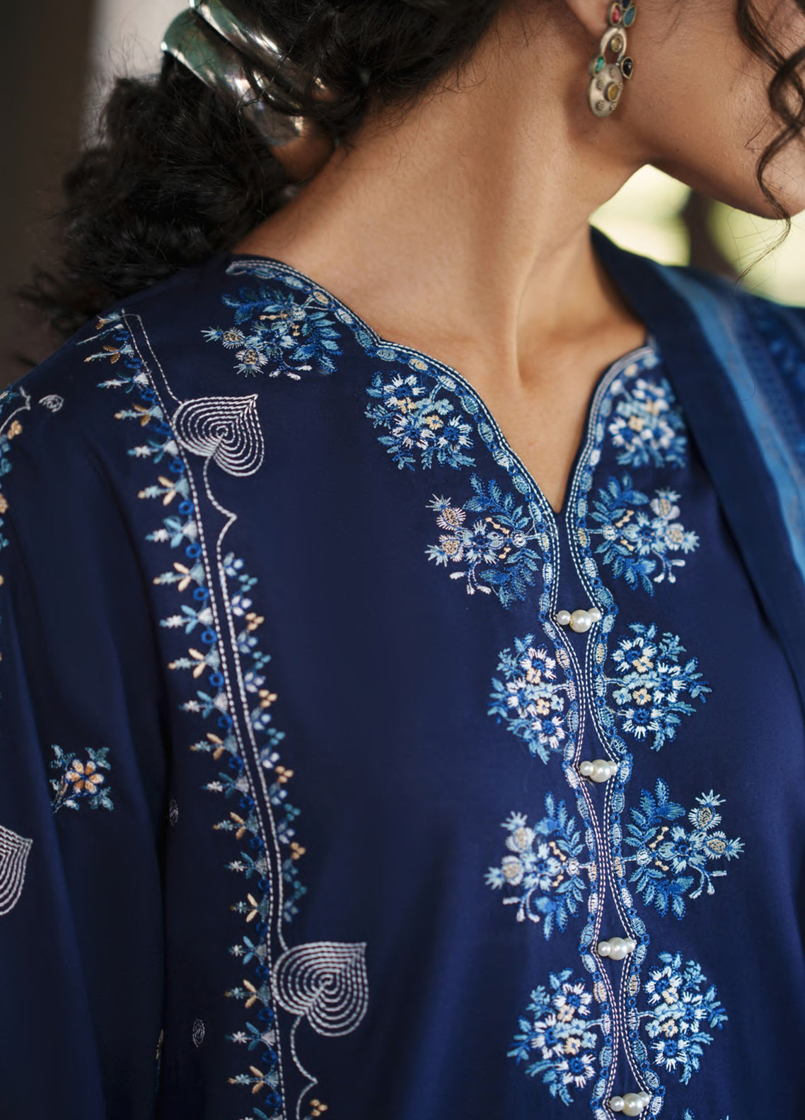 Before Sunset By Casual Lite Premium Embroidered Cotton Lawn 3 Piece Stitched Suit CL26BSS D-03 AZURE BLOOM Before Sunset By Casual Lite Premium Embroidered Cotton Lawn 3 Piece Stitched Suit CL26BSS D-03 AZURE BLOOM