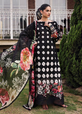 Belladore By Elaf Printed Lawn 3 Piece Unstitched Suit EF26BPC D-EPA-1B QUEEN