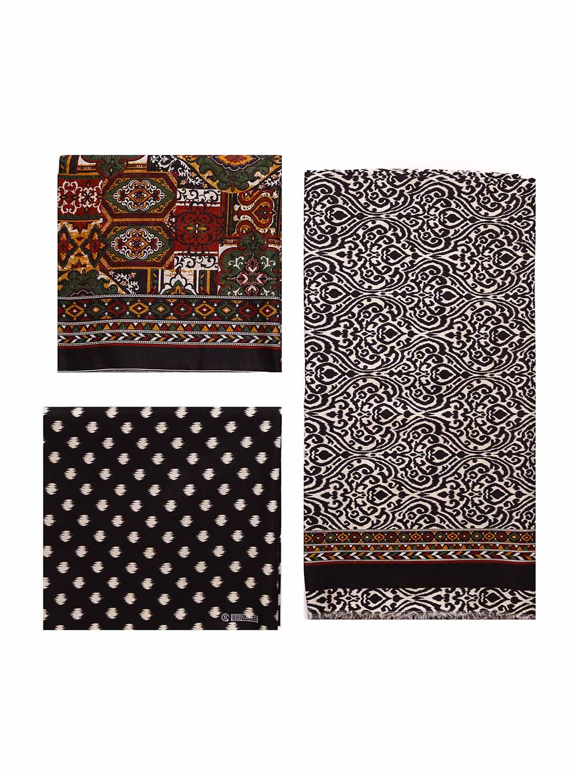 Bin Saeed Digital Printed Cotton Suits Unstitched 3 Piece - BS25C ALL17 Bin Saeed Digital Printed Cotton Suits Unstitched 3 Piece - BS25C ALL17