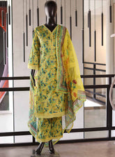 Bin Saeed Digital Printed Lawn Suits Stitched 3 Piece - BS25DPL FRK01