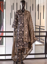 Bin Saeed Digital Printed Lawn Suits Stitched 3 Piece - BS25DPL RF01