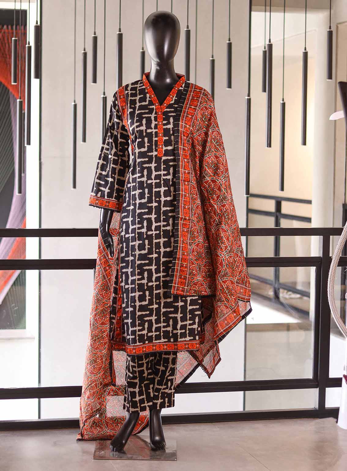 Bin Saeed Digital Printed Lawn Suits Stitched 3 Piece - BS25DPL RF04 Bin Saeed Digital Printed Lawn Suits Stitched 3 Piece - BS25DPL RF04