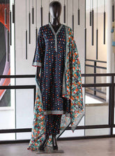 Bin Saeed Digital Printed Lawn Suits Stitched 3 Piece - BS25DPL RF05