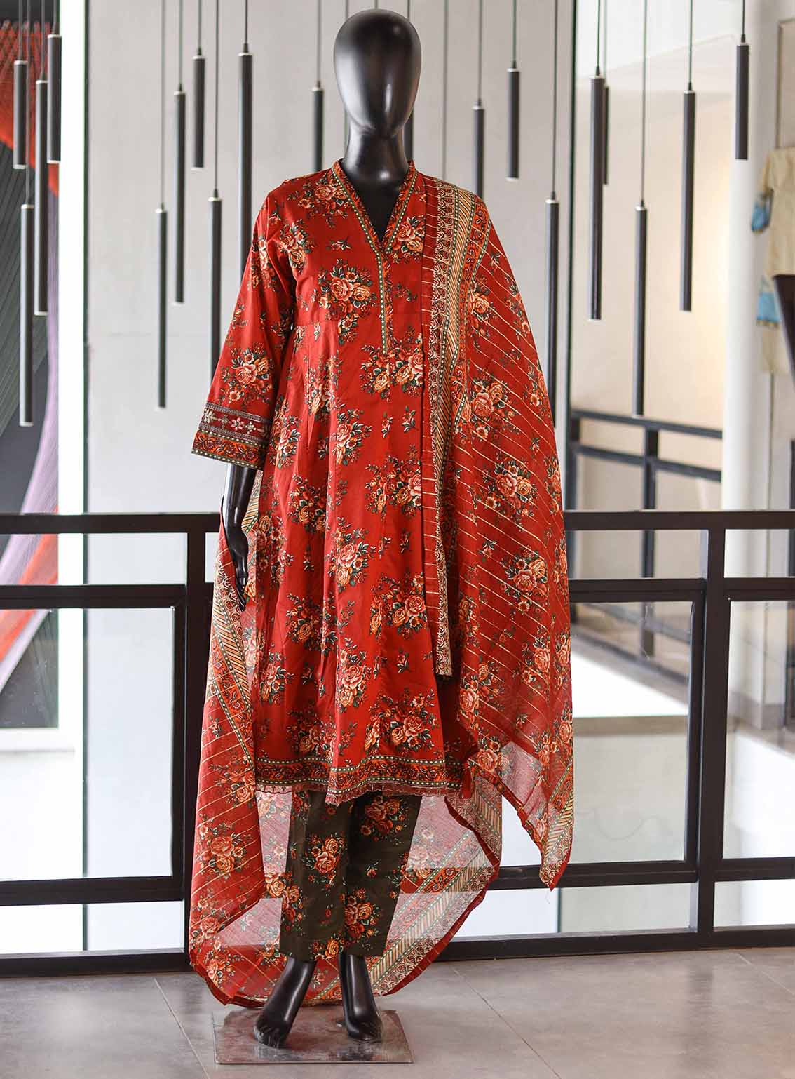 Bin Saeed Digital Printed Lawn Suits Stitched 3 Piece - BS25DPL RF07 Bin Saeed Digital Printed Lawn Suits Stitched 3 Piece - BS25DPL RF07