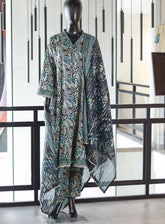 Bin Saeed Digital Printed Lawn Suits Stitched 3 Piece - BS25DPL RF08