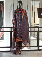 Bin Saeed Digital Printed Lawn Suits Stitched 3 Piece - BS25DPL RF12