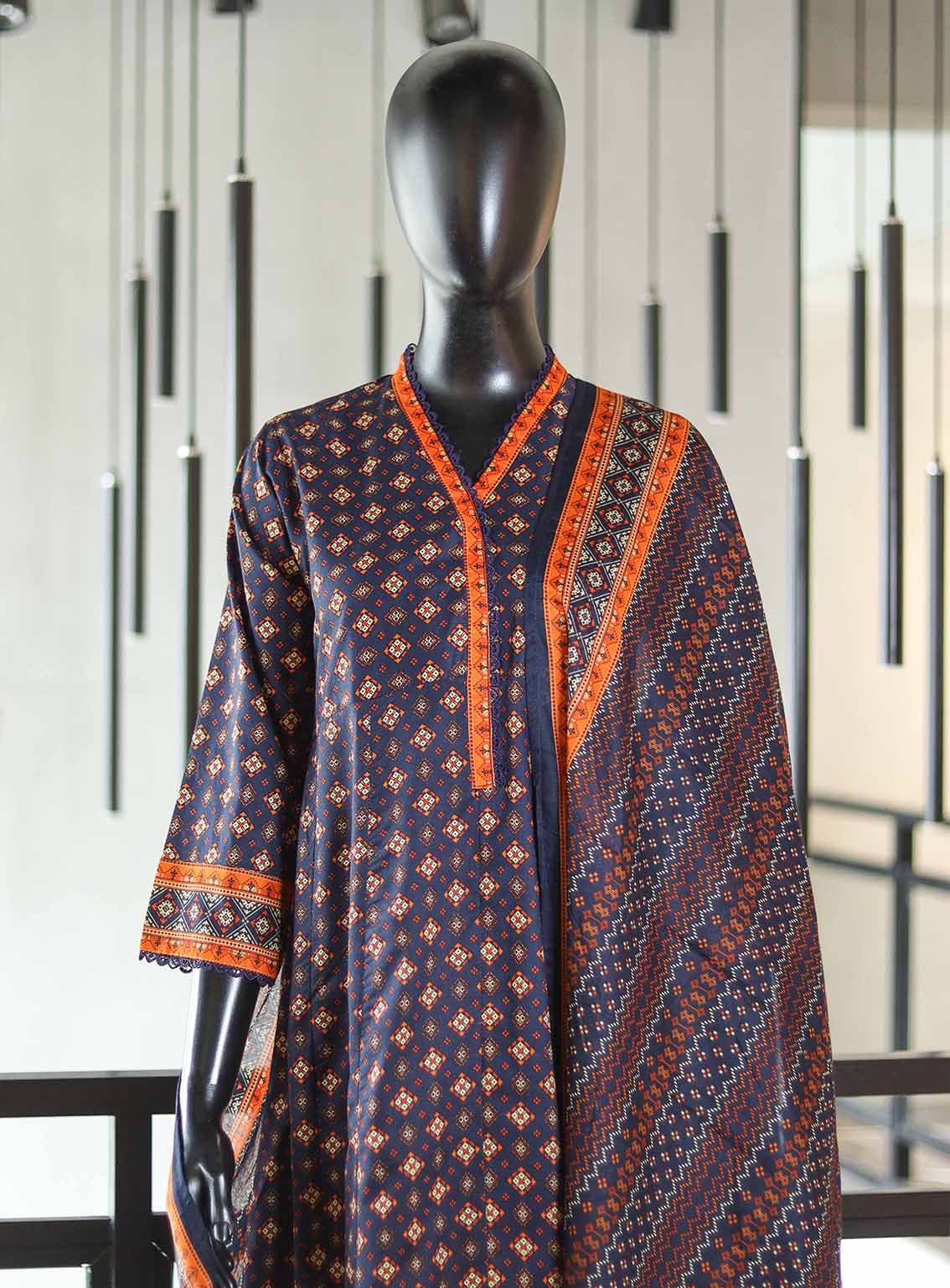 Bin Saeed Digital Printed Lawn Suits Stitched 3 Piece - BS25DPL RF12 Bin Saeed Digital Printed Lawn Suits Stitched 3 Piece - BS25DPL RF12