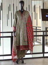 Bin Saeed Digital Printed Lawn Suits Stitched 3 Piece - BS25DPL RF13