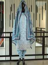 Bin Saeed Embroidered Cotton Suits Unstitched 3 Piece - BS25EC 98