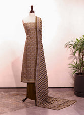 Bin Saeed Printed Khaddar Suits Unstitched 3 Piece - BS25K 113