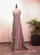 Bin Saeed Printed Khaddar Suits Unstitched 3 Piece - BS25K 123