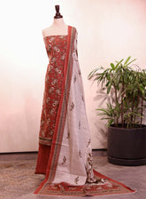 Bin Saeed Printed Khaddar Suits Unstitched 3 Piece - BS25K 201