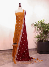 Bin Saeed Printed Khaddar Suits Unstitched 3 Piece - BS25K 210