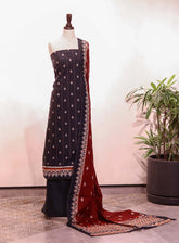 Bin Saeed Printed Khaddar Suits Unstitched 3 Piece - BS25K 214