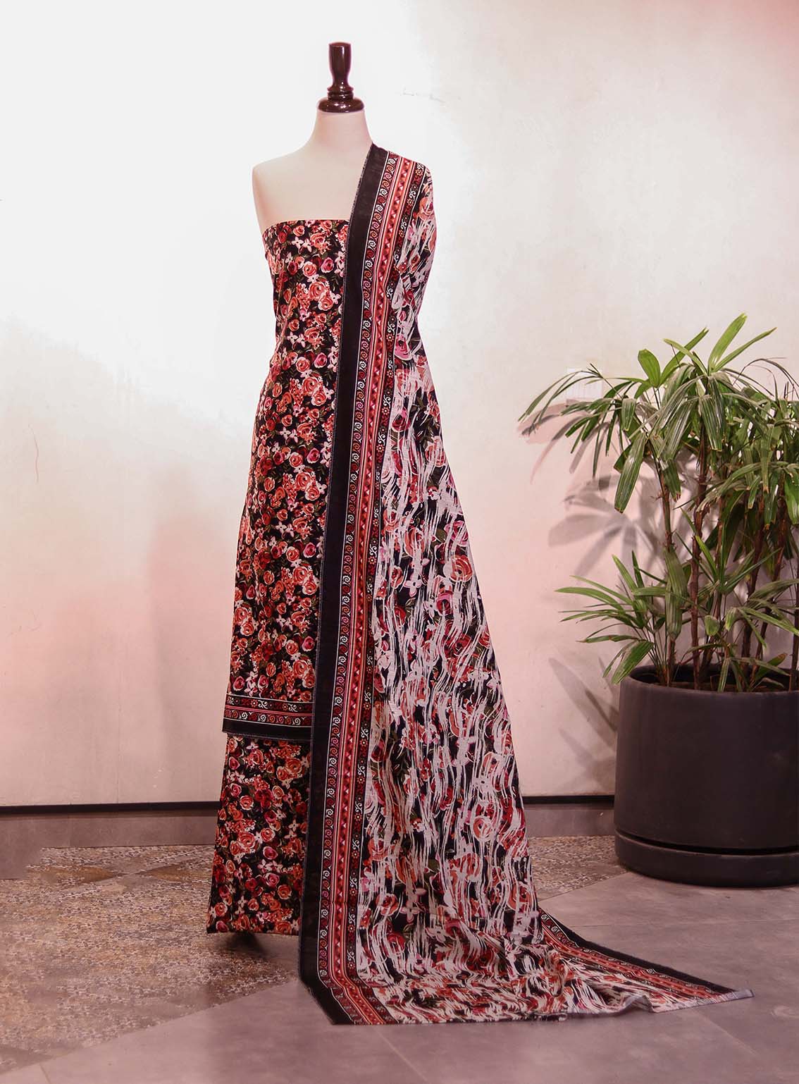 Bin Saeed Printed Khaddar Suits Unstitched 3 Piece - BS25K ALL05 Bin Saeed Printed Khaddar Suits Unstitched 3 Piece - BS25K ALL05